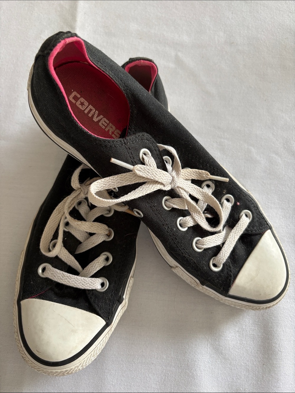 CONVERSE ALL STAR UNISEX BLACK SHOES .